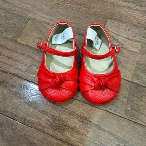 Janie and Jack Red Kids Dress Shoes